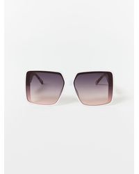 True Religion - Oversized Tortoiseshell Sunglasses - Lyst