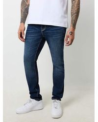 True Religion Mikey Big T Flap Jean Dragon 32in in Blue | Lyst