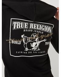 True Religion - Crystal Buddha Logo Zip Hoodie - Lyst