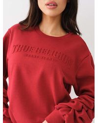 True Religion - True Ruched Relaxed Sweatshirt - Lyst