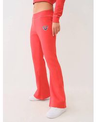 TRUE RELIGION - Big T Flare Sweat Pant - Lyst