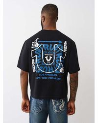 TRUE RELIGION - Thumbs Up Heavyweight Boxy T-shirt - Lyst