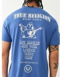 True Religion - Ombre Logo Crew Tee - Lyst