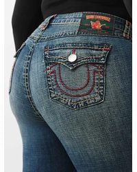 TRUE RELIGION - Plus Jennie Super T Mid Rise Curvy Skinny Jean - Lyst