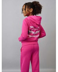 True Religion - Girls Crystal Winged Logo Zip Hoodie - Lyst