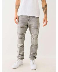 True Religion - Rocco Stacked Frayed Skinny Jean - Lyst
