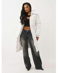 TRUE RELIGION - High-shine Long Puffer Jacket - Lyst