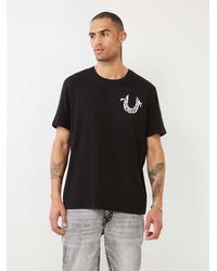 True Religion - Embroidered Logo Tee - Lyst