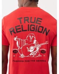 TRUE RELIGION - Stacked Logo T-shirt - Lyst