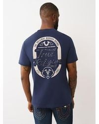 True Religion - Crystal Logo T-shirt - Lyst