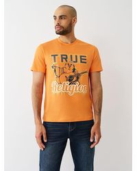 TRUE RELIGION - Metallic True Buddha T-shirt - Lyst
