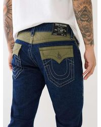 True Religion - Quilted Ricky Single Needle Straight Jean - Lyst