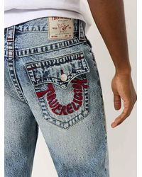 TRUE RELIGION LUREX HORSESHOE ストレート ジーンズ True Religion Ricky Lurex Horseshoe Straight Jean in Black