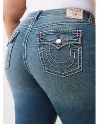 True Religion - Plus Becca Mid Rise Super T Bootcut Jean - Lyst