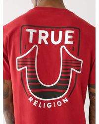 True Religion - Horseshoe Logo Crew Neck Tee - Lyst