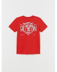 True Religion - Boys Flocked Tr Buddha Logo Tee - Lyst