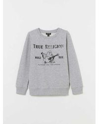 True Religion - Boys Foil Buddha Logo Sweatshirt - Lyst