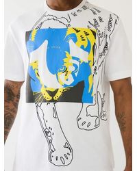 True Religion - Panther Hs Logo Tee - Lyst