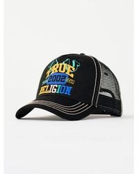 TRUE RELIGION - Embroidered Logo Trucker Hat - Lyst