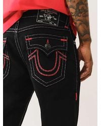 True Religion - Ricky Super T Quad Horseshoe Straight Jean - Lyst