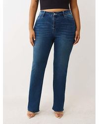 TRUE RELIGION - Plus Billie Mid Rise Straight Jean - Lyst