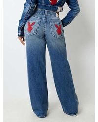 True Religion - X Playboy Bobbi Big T Baggy Jean - Lyst
