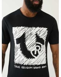 True Religion - Scribble Hs Graphic Tee - Lyst