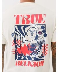 True Religion - Checkered Buddha Logo T-shirt - Lyst