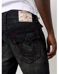 True Religion - Rocco Super T Flap Skinny Jean - Lyst