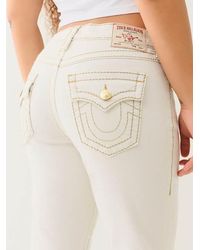 True Religion - Becca Big T Lurex Mid Rise Bootcut Jean - Lyst