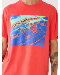 True Religion - Thermo Buddha Graphic Relaxed Tee - Lyst