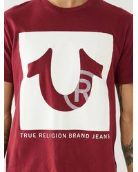 True Religion - Studded Logo Tee - Lyst