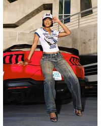 True Religion - Bobbi Carpenter Big T Baggy Jean - Lyst