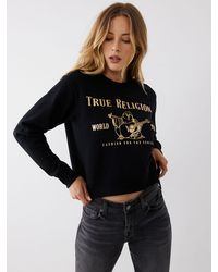 True Religion Buddha Logo Sweatshirt - Black
