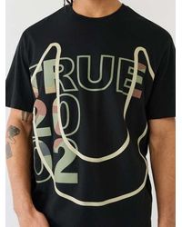 True Religion - True 2002 Logo Camo Tee - Lyst
