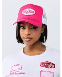 TRUE RELIGION - Logo Patch Trucker Hat - Lyst