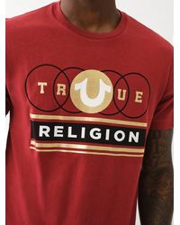 True Religion - Horseshoe Circle Logo Tee - Lyst