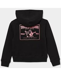 True Religion - Girls Metallic World Tour Zip Hoodie - Lyst