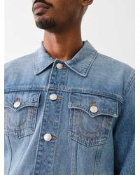True Religion - Jesse Denim Trucker Jacket - Lyst