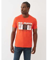 TRUE RELIGION - Triple Buddha Box T-shirt - Lyst
