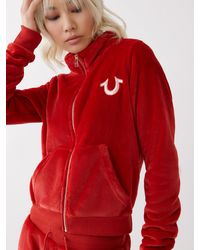 true religion red jacket