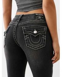True Religion - Jennie Mid Rise Big T Curvy Skinny Jean - Lyst
