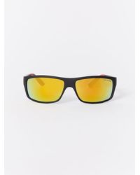 True Religion - Mirrored Wrap Sunglasses - Lyst
