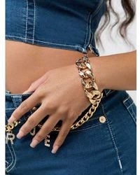 TRUE RELIGION - Foldover Bracelet - Lyst