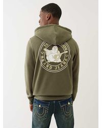 True Religion - Buddha Seal Zip Hoodie - Lyst