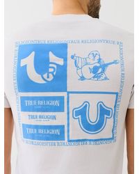 True Religion - Checkered Logo T-shirt - Lyst