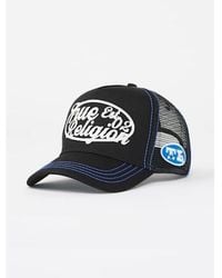 TRUE RELIGION - Logo Contrast Trucker Hat - Lyst