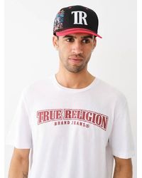 True Religion - Embroidered Big T Baseball Hat - Lyst