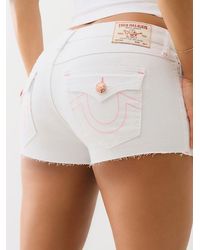 True Religion - Joey Low Rise Flap Short - Lyst