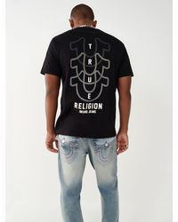 True Religion Horseshoe Logo Tee - Black